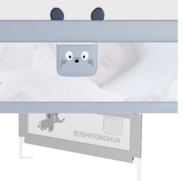 Bed barrier with pocket