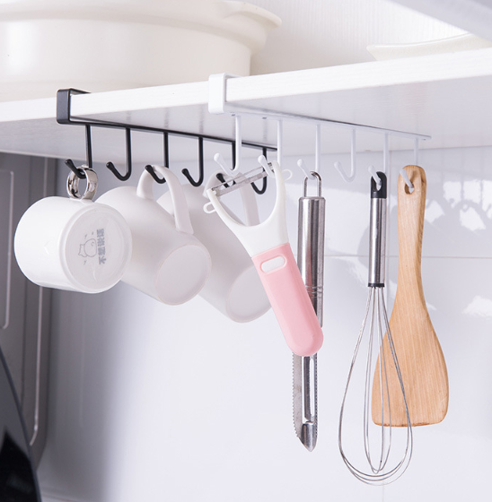 Hanging rack with hooks for kitchen (1 pcs.)