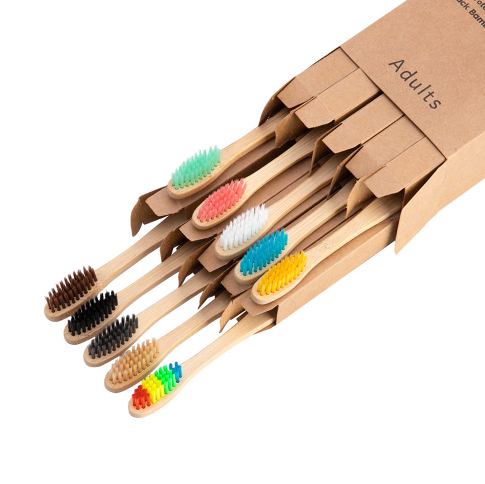 Bamboo toothbrush set Bamboo ASSORTI (10 pcs.)