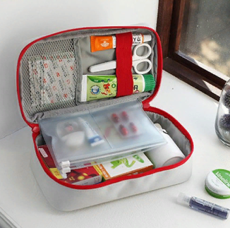 Travel First Aid Kit Large, gray