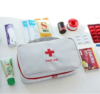 Travel First Aid Kit Large, gray