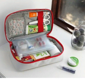 Travel First Aid Kit Large, gray