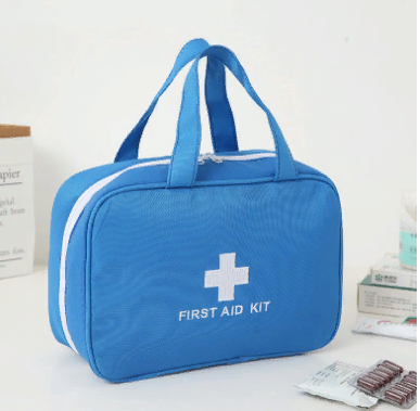 First aid kit with handles BLUE