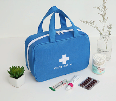 First aid kit with handles BLUE