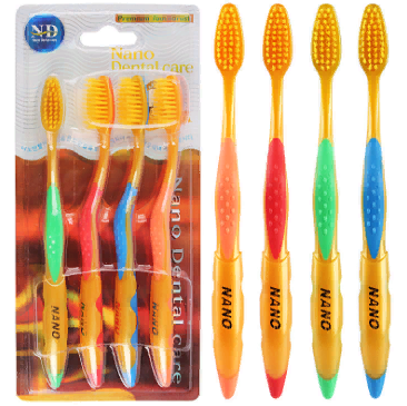 Toothbrushes with gold ions (4 pcs)