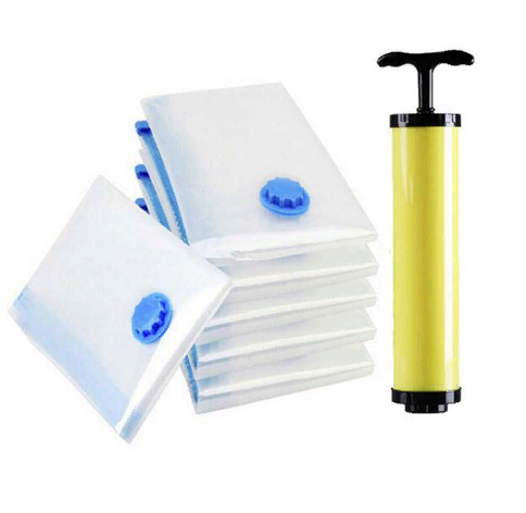 Set of vacuum bags with valve (2 pcs.) 50*70 cm + Pumps