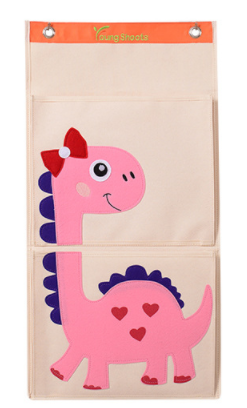 Hanging organizer with pockets ТPink dinosaurУ