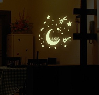 Set of luminous wall stickers ТMoonУ