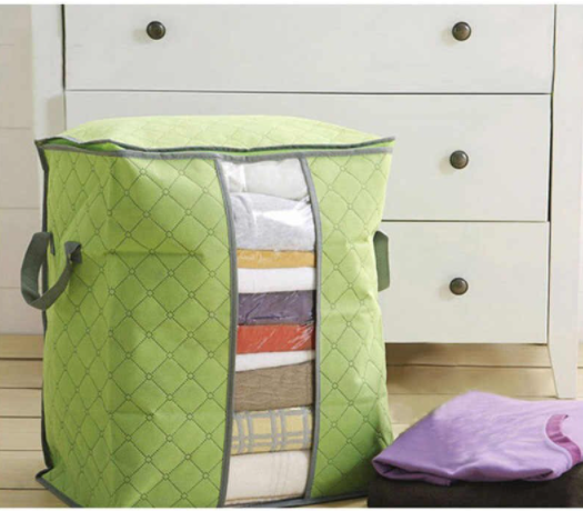 Laundry storage case with handles