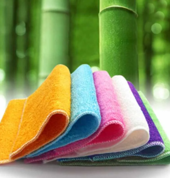 Double-layer bamboo dishwashing cloth (1 piece), 22*18 cm