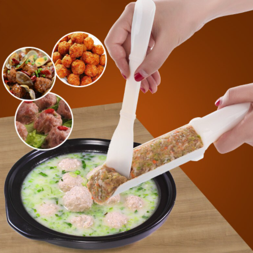 Double-sided meatball and meatball forming set