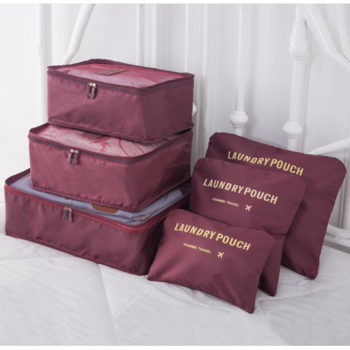 Travel Set 6 pcs. Bordeaux