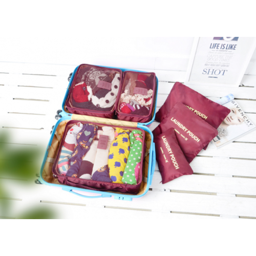 Travel Set 6 pcs. Bordeaux