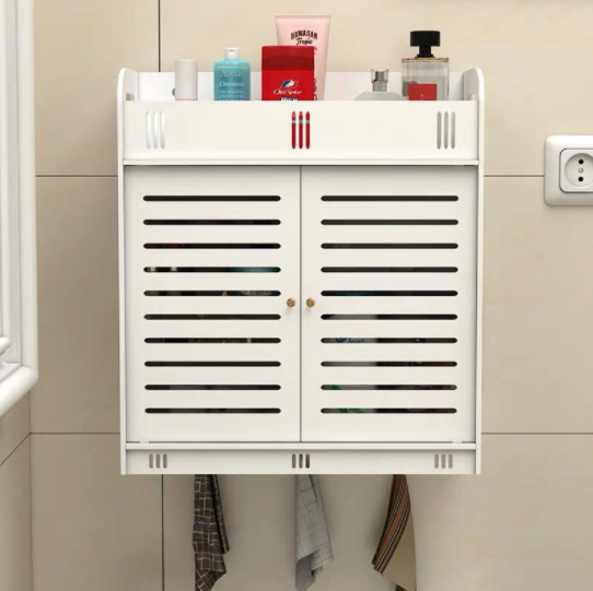 Bathroom cabinet with doors