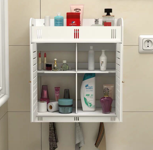 Bathroom cabinet with doors