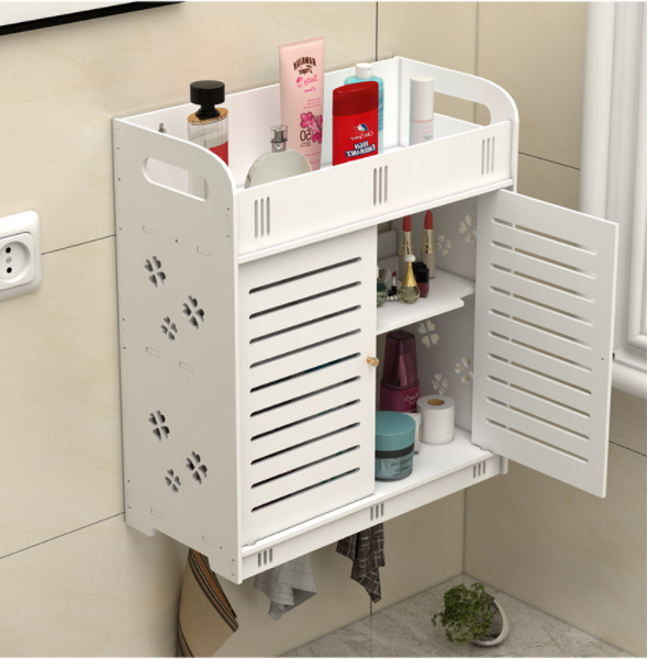 Bathroom cabinet with doors