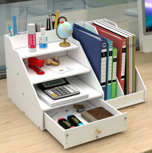 Desk organizer with drawer