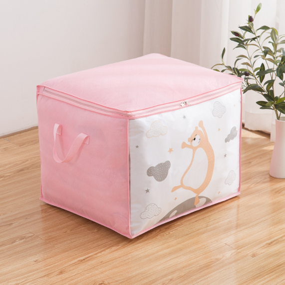 Dense bamboo fiber box ТBearУ, pink