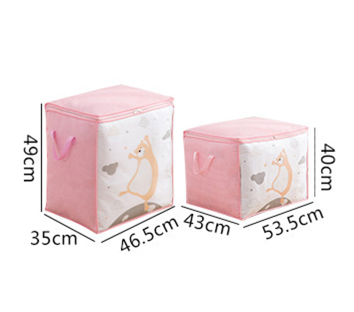 Dense bamboo fiber box ТBearУ, pink