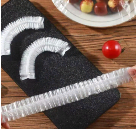 Set of food bags with rubber band (100 pcs.)