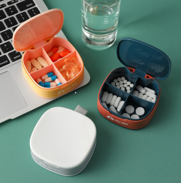 Pill Box 4-cell pill box