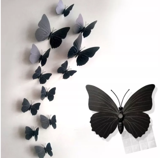 Interior wall decals ТButterfly 3DУ