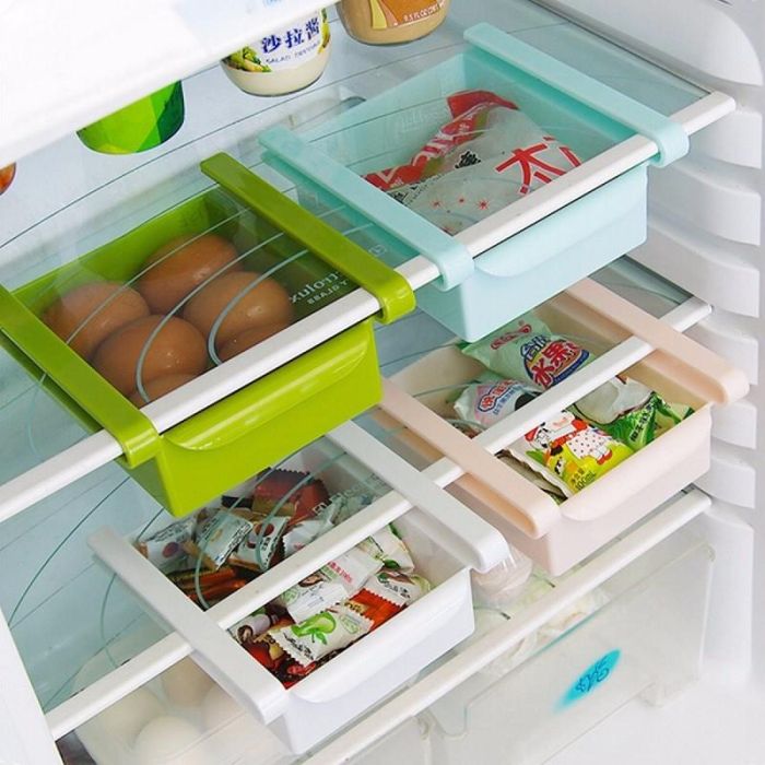 Additional shelf - container in the refrigerator, retractable