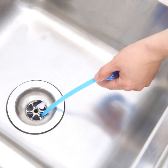 Tool for cleaning drains and unclogging clogs in kitchen and bathroom