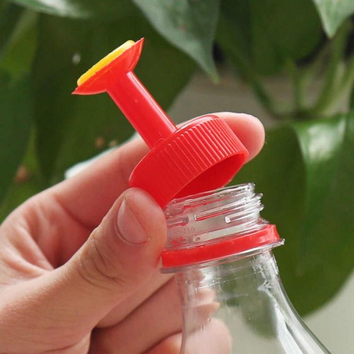 Plastic bottle cap for watering flowers