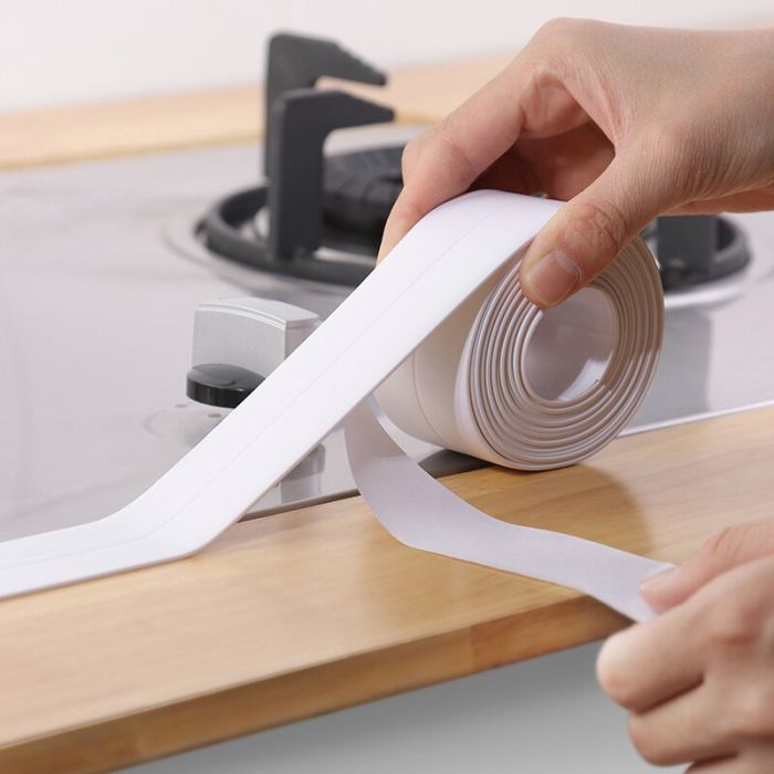 Self-adhesive moisture-resistant tape to protect seams from water and mold