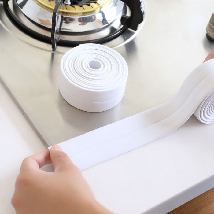 Self-adhesive moisture-resistant tape to protect seams from water and mold