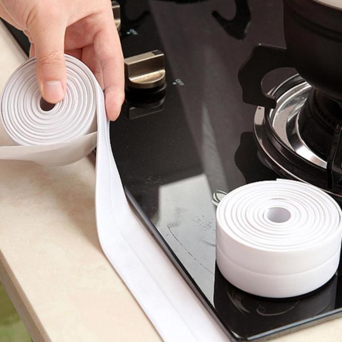 Self-adhesive moisture-resistant tape to protect seams from water and mold