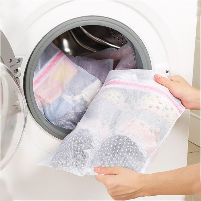 Lockable mesh laundry bag (size 50x60 cm)