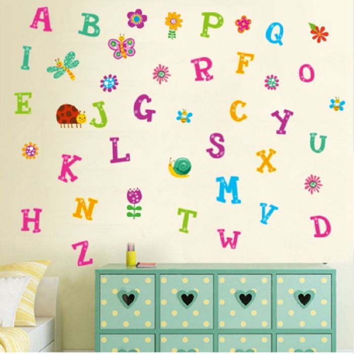 Sticker ТEnglish AlphabetУ with colorful letters for children's room