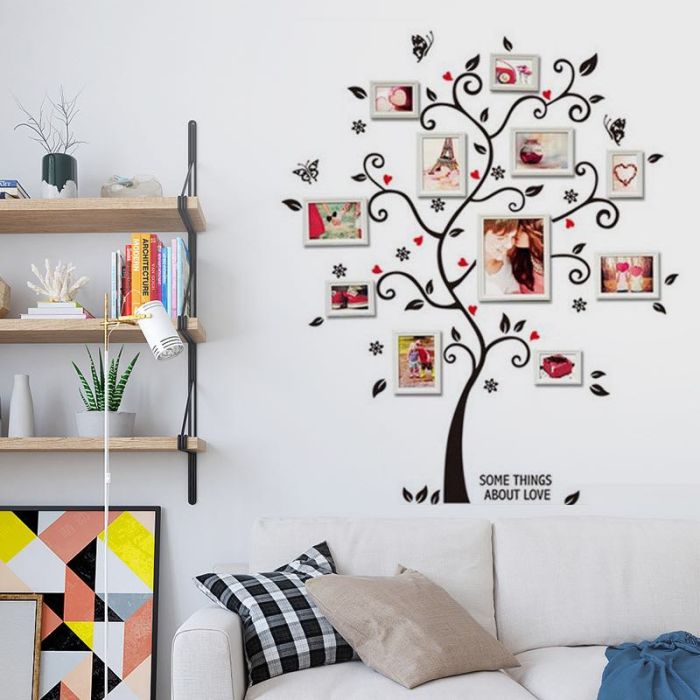 Self-adhesive vinyl sticker ТLove TreeУ - background for photo frames