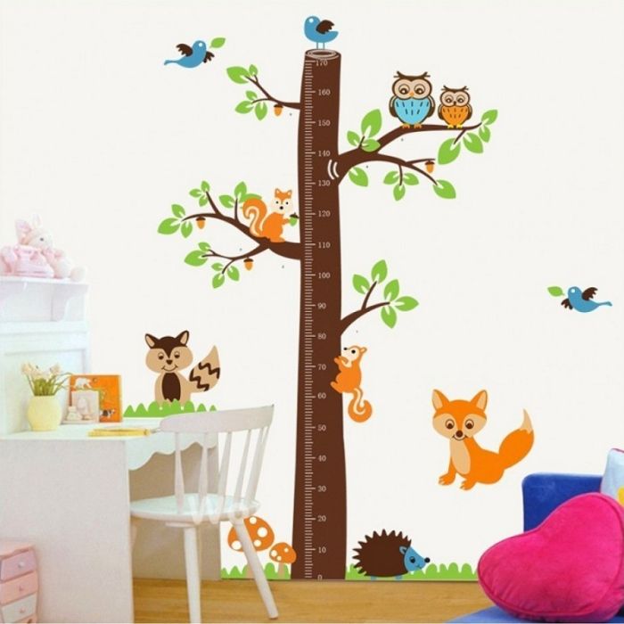 Color self-adhesive sticker ТForest TreeУ height meter