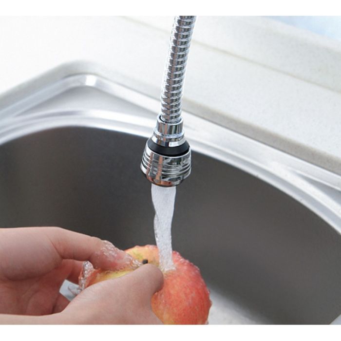 Kitchen faucet nozzle flexible mini shower with threaded connection