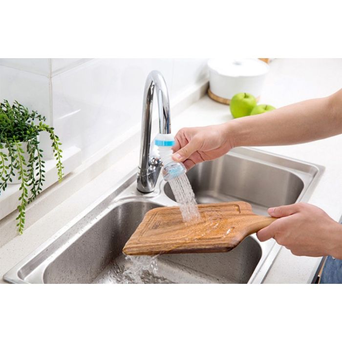 Flexible water-saving kitchen faucet nozzle