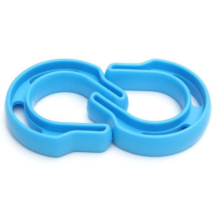 Plastic reinforced horseshoe shaped doorstop