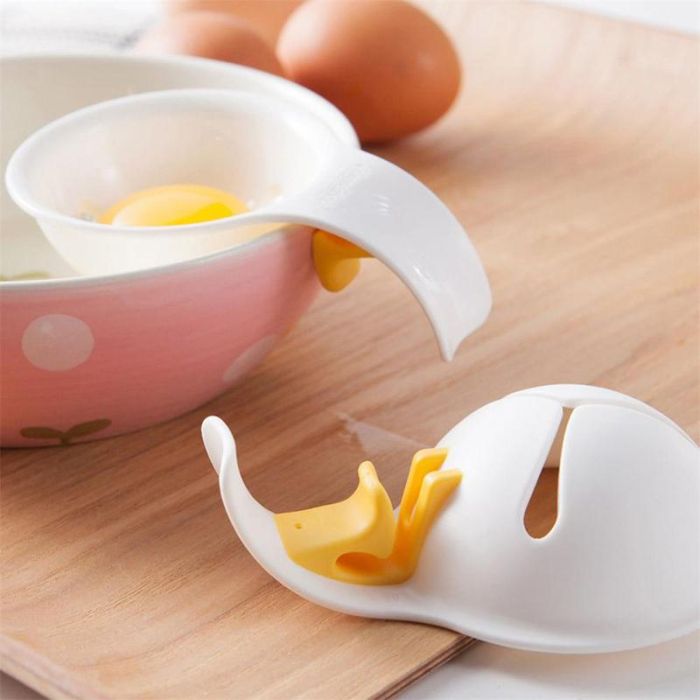 Yolk and white separator - plastic egg separator