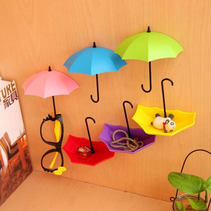 Shelf-hook ТUmbrellaУ wall shelf for small things (3 pcs.)