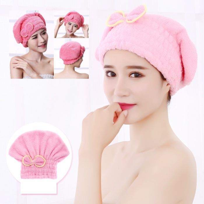 Microfiber shower cap