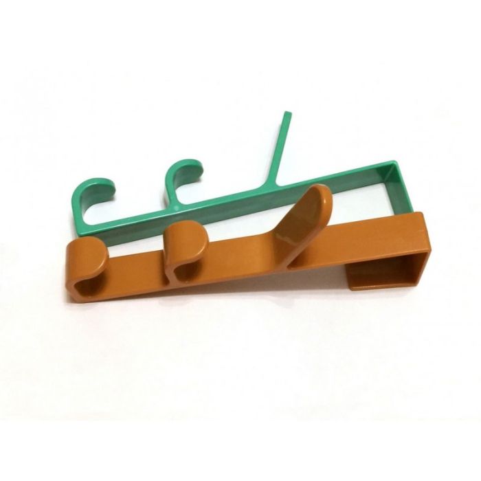 Door hanger with three hooks plastic