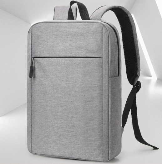 Business backpack for city with USB, gray