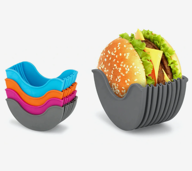 Silicone burger holder