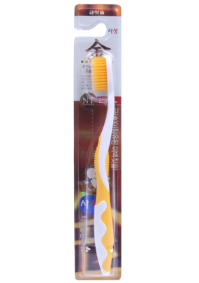 Toothbrush with gold ions