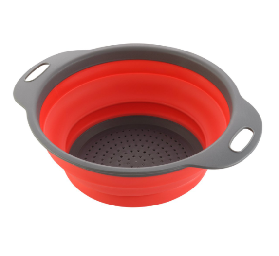 Folding silicone colander, small